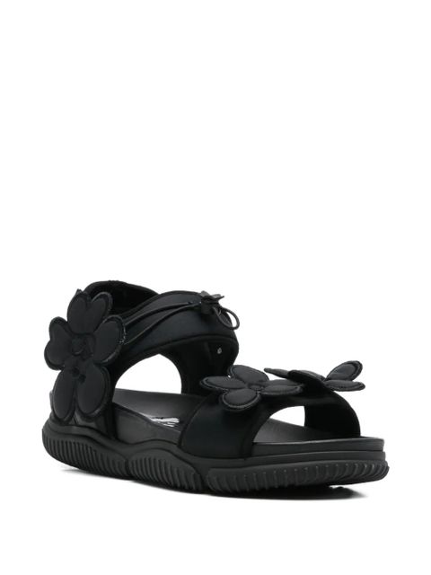 Cecilie Bahnsen Cilla floral-appliqué sandals - Black - zdjęcie produktu nr 2