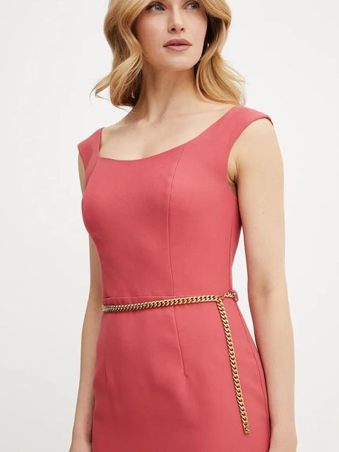 Marciano by Guess sukienka VITTORIA kolor różowy midi dopasowana 5GGK12 7300A