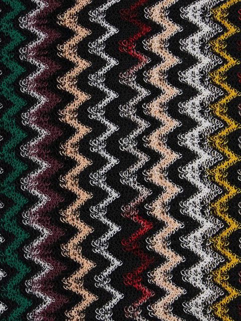 Missoni chevron fringed scarf - Black - zdjęcie produktu nr 2
