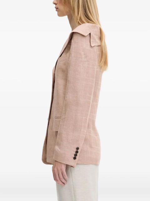 OUR LEGACY dropped-shoulder checked blazer - Neutrals - zdjęcie produktu nr 2