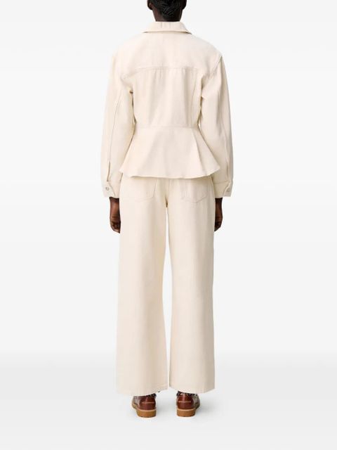 Claudie Pierlot pocket denim jacket - Neutrals