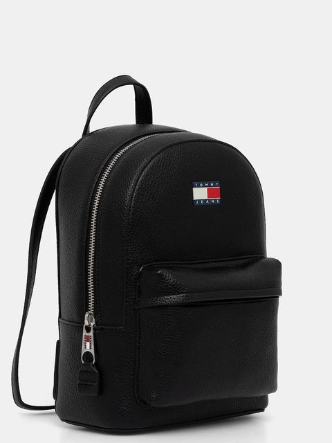 Tommy Jeans plecak damski kolor czarny mały gładki AW0AW17823 - zdjęcie produktu nr 2