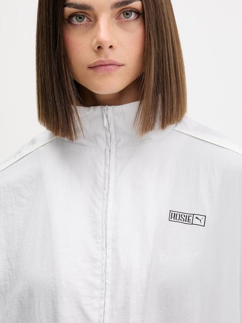 Puma bluza PUMA x ROSÉ damska kolor szary gładka 633793