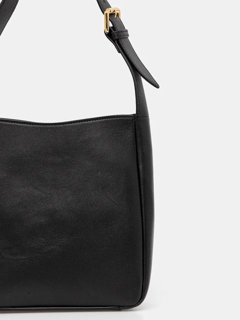 Luisa Spagnoli torebka skórzana kolor czarny 542724