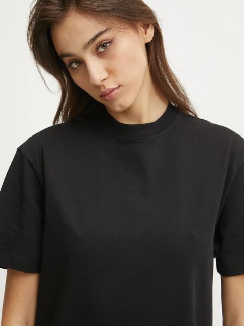 Karl Lagerfeld Jeans sukienka bawełniana kolor czarny mini prosta A1W13015