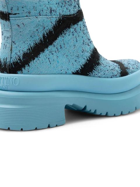 Valentino Garavani platform boots - Blue