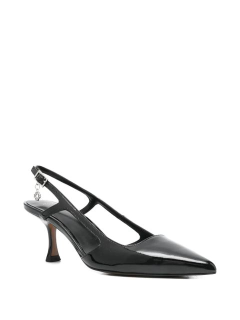 Maje pointed-toe slingback pumps - Black