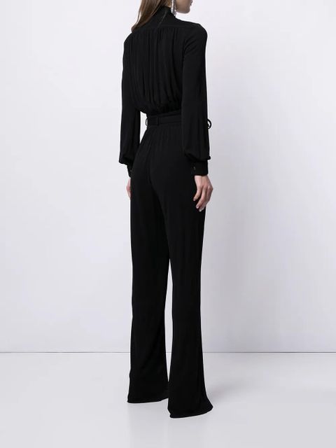 TOM FORD zip-up wide-leg jumpsuit - Black - zdjęcie produktu nr 2