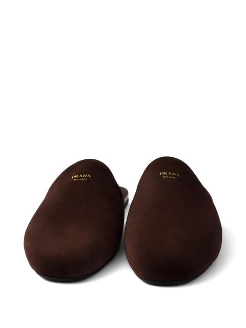 Prada suede slippers - Brown