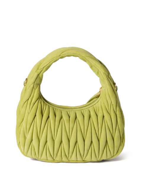 Miu Miu Wander matelassé tote bag - Green - zdjęcie produktu nr 2