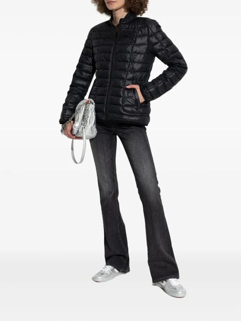 Diesel quilted zip-front jacket - Black