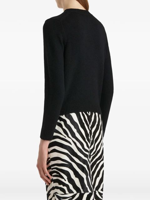 KHAITE Leta crewneck knitwear - Black - zdjęcie produktu nr 2