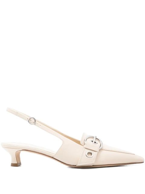 Aeyde 45mm buckle slingback mules - Neutrals - zdjęcie produktu nr 1