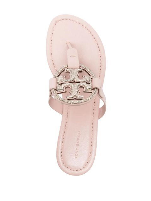Tory Burch Miller Pavé flip flops - Pink