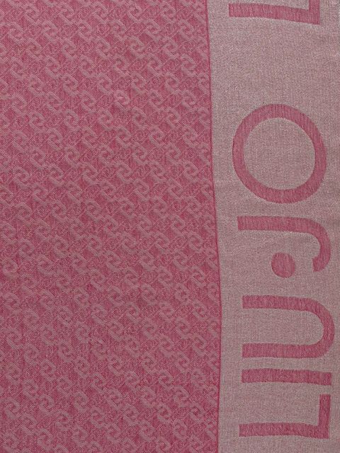 Liu Jo szal damski kolor różowy wzorzysty 2A5004 T0300