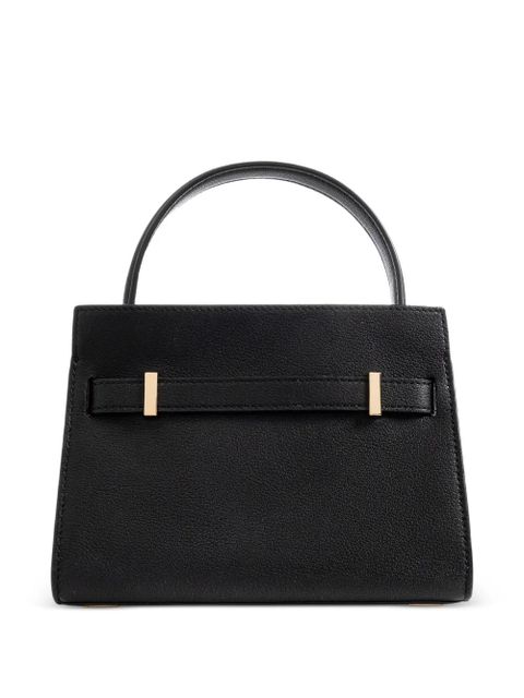 Tory Burch buckle leather tote bag - Black