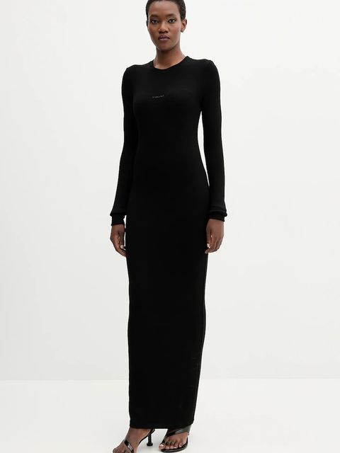 La Mania sukienka kolor czarny maxi dopasowana LEE - zdjęcie produktu nr 1