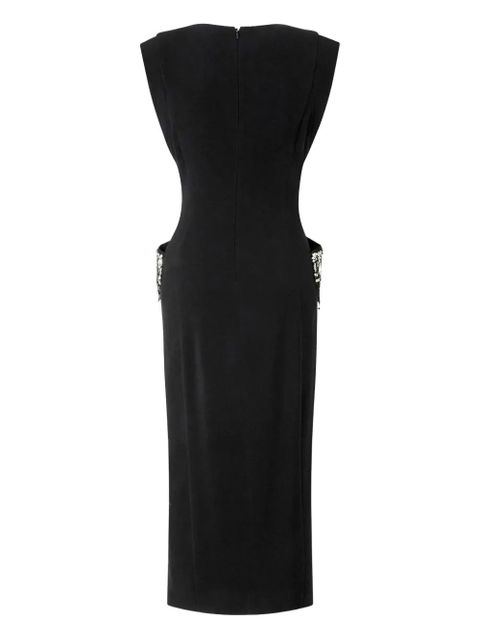 PINKO crystal-embellished midi dress - Black - zdjęcie produktu nr 2