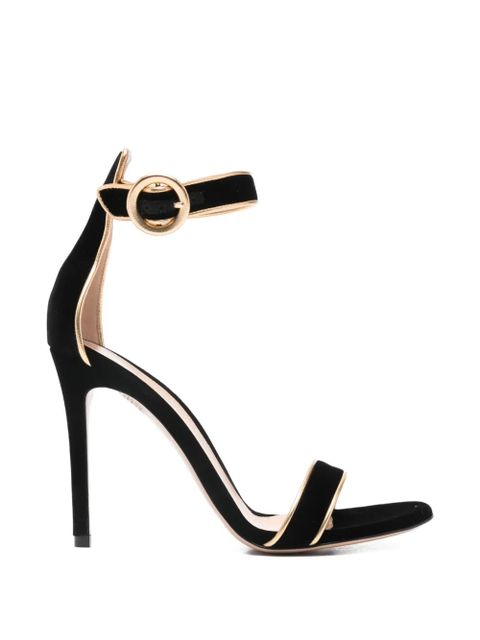 Gianvito Rossi buckle-strap sandals - Black - zdjęcie produktu nr 1
