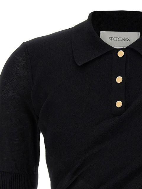 Sportmax Shaker polo shirt - Black - zdjęcie produktu nr 2