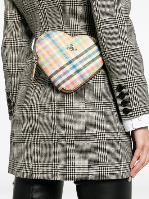 Vivienne Westwood heart plaid shoulder bag - Neutrals - zdjęcie produktu nr 2