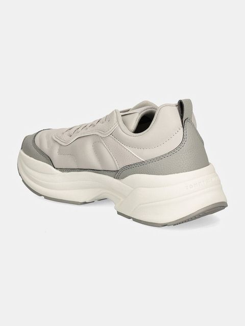 Tommy Hilfiger sneakersy CHUNKY DRESSY RUNNER kolor szary FW0FW08346