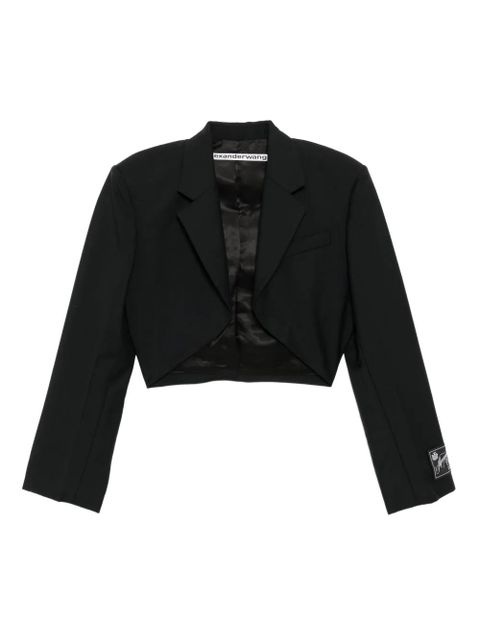 Alexander Wang logo-patch blazer - Black - zdjęcie produktu nr 1