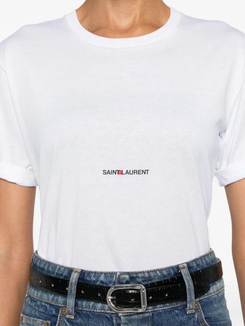 Saint Laurent logo-print T-shirt - White