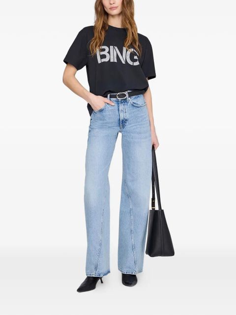 ANINE BING printed T-shirt - Black