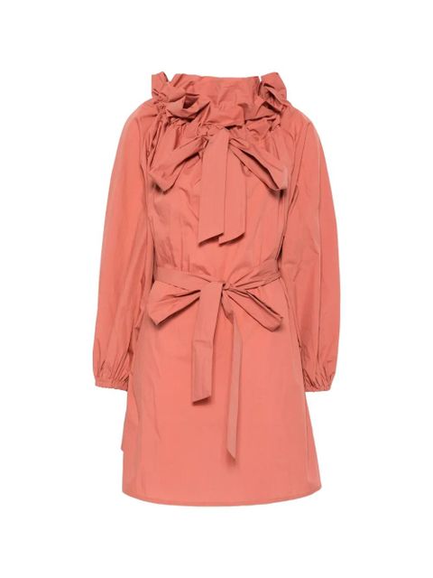 Essentiel Antwerp ruffled-neck mini dress - Orange - zdjęcie produktu nr 1