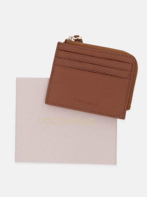 Coccinelle portfel skórzany damski kolor brązowy E2 MU0 12 89 01