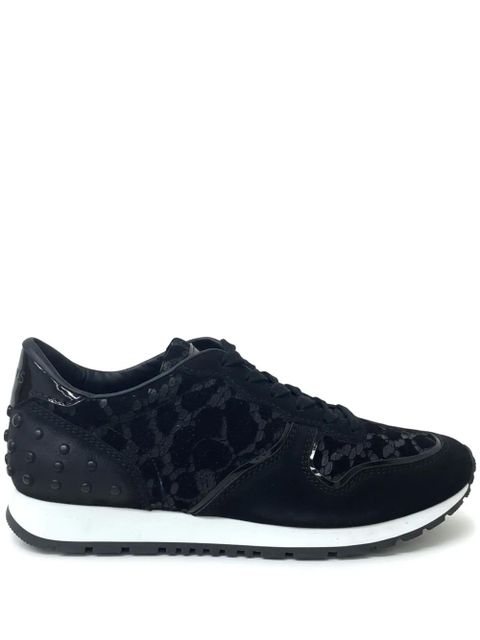 Tod's lace-detail sneakers - Black - zdjęcie produktu nr 1