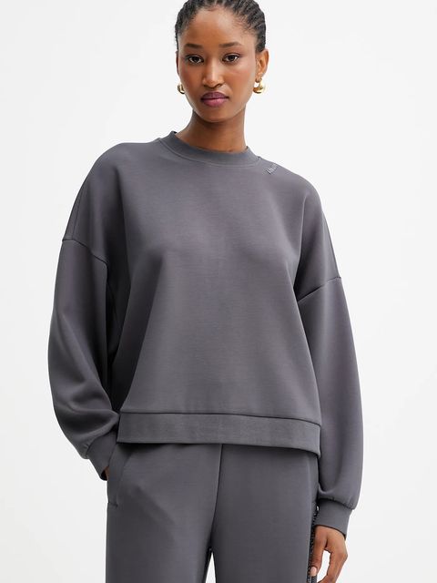 Armani Exchange bluza damska kolor szary gładka XW000740 AF16111 - zdjęcie produktu nr 1