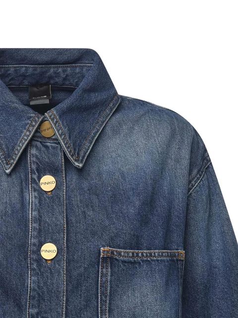 PINKO buttoned pocket denim shirt - Blue - zdjęcie produktu nr 2