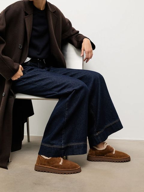 Answear.LAB śniegowce zamszowe damskie kolor brązowy - zdjęcie produktu nr 1