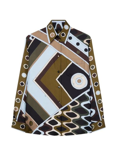 PUCCI geometric-print shirt - Green - zdjęcie produktu nr 1