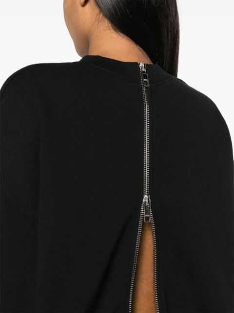 Gucci interlocking-G zipped cropped sweatshirt - Black