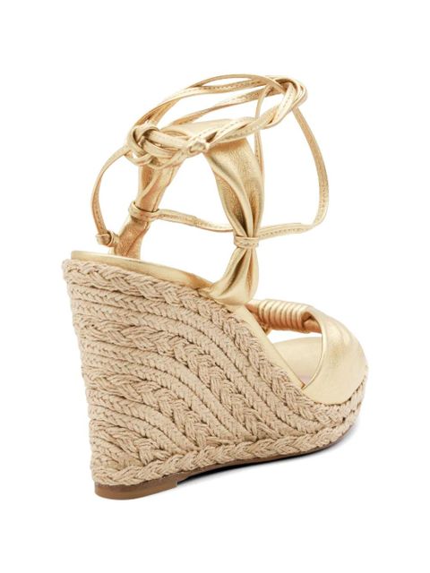 Aquazzura metallic leather espadrilles - Gold