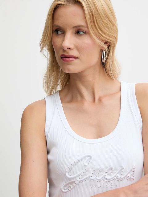 Guess top RAISSA kolor biały W5YP00 KCXJ2