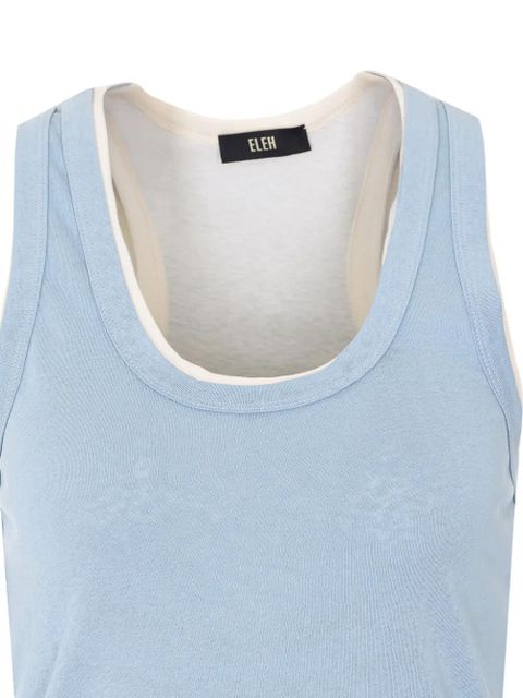 Eleh racerback tank top - Blue