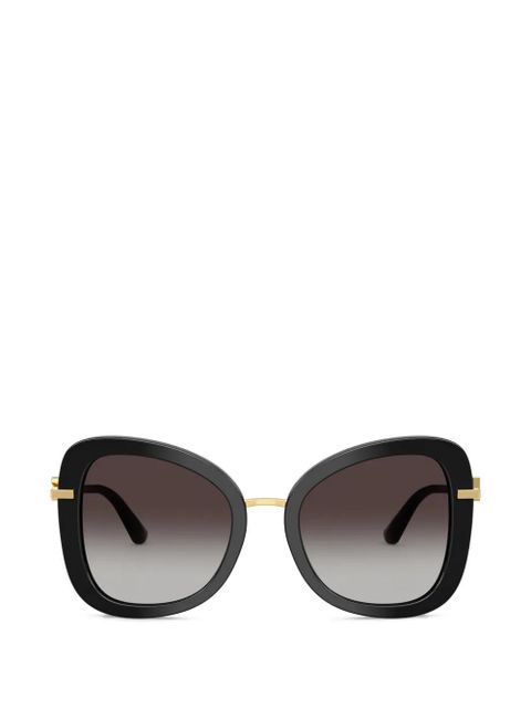 Dolce & Gabbana logo oversize-frame sunglasses - Black - zdjęcie produktu nr 1