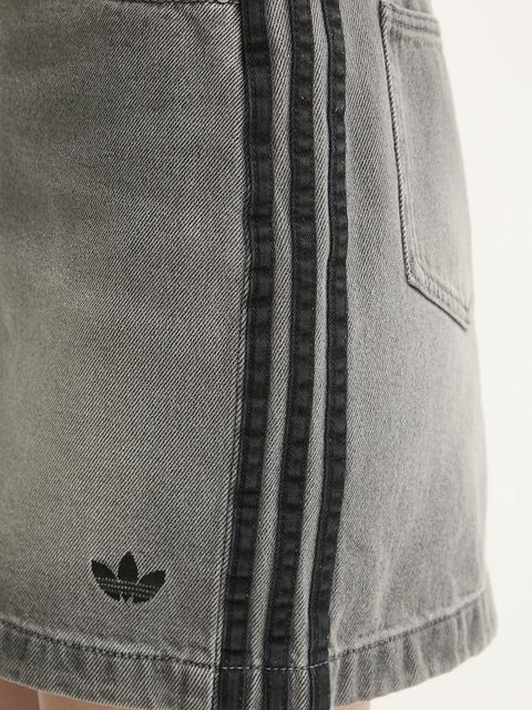 adidas Originals spódnica jeansowa Denim Mini Skt kolor szary mini ołówkowa JW2657 - zdjęcie produktu nr 2