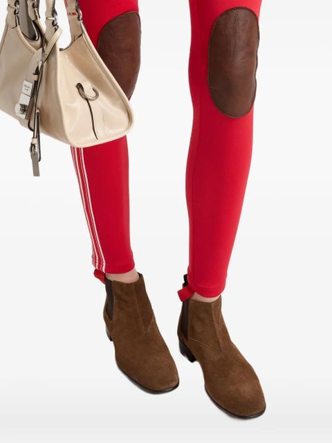 Prada elasticated side gusset booties - Brown