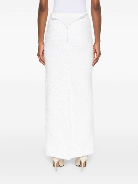 Balenciaga metallic-threading maxi skirt - Neutrals