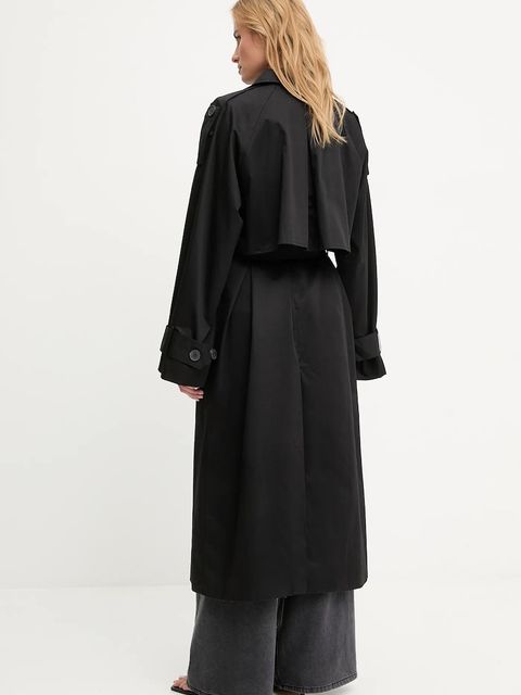 Answear.LAB płaszcz bawełniany kolor czarny - zdjęcie produktu nr 2