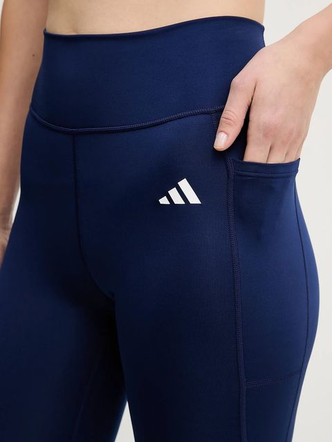adidas Performance legginsy treningowe Essentials damskie kolor niebieski gładkie JI5514