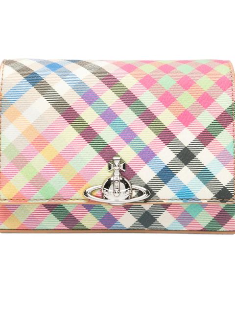Vivienne Westwood small Hazel plaid-pattern shoulder bag - Green