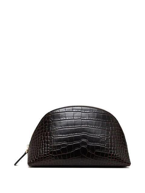 TOTEME crocodile-embossed clutch bag - Brown - zdjęcie produktu nr 2
