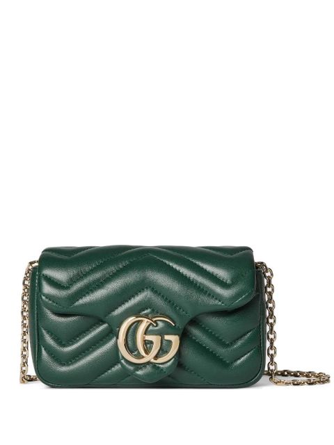 Gucci mini GG Marmont quilted shoulder bag - Green - zdjęcie produktu nr 1