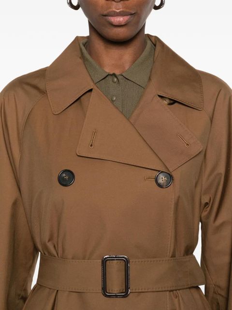 Max Mara double-breasted belted coat - Brown